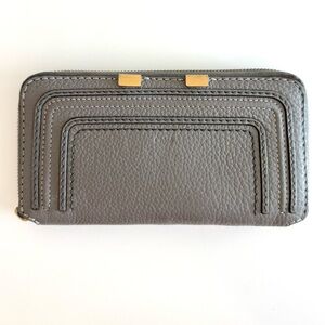 Chloe Dove Grey Continental Ziparound Wallet